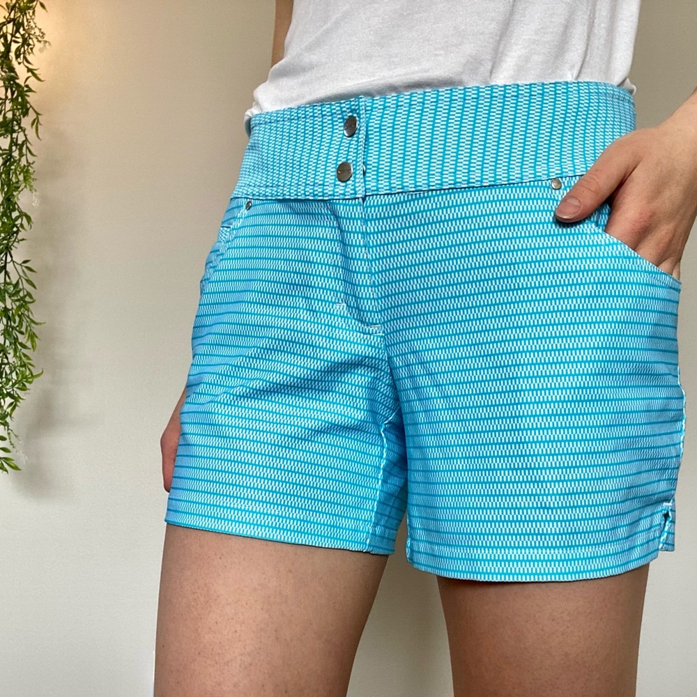 3/$22 Slazenger blue white sports golf shorts 4